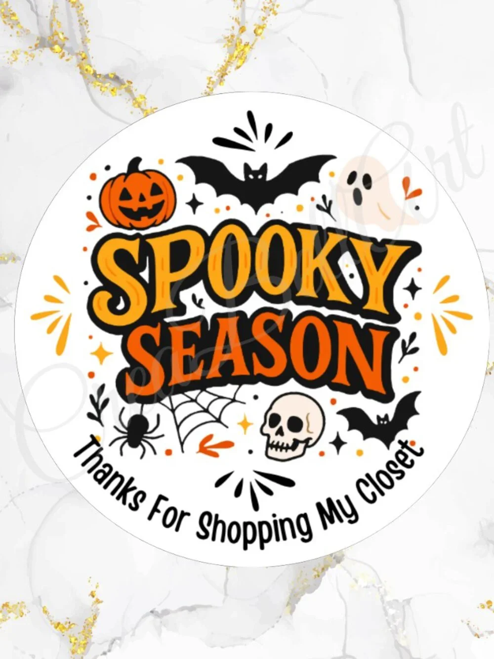 60  Spooky Season Stickers 2 inch – Halloween Packaging Labels